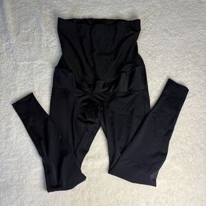 SRC Pregnancy Leggings Over The Bump Women’s XL Black Full Length Support